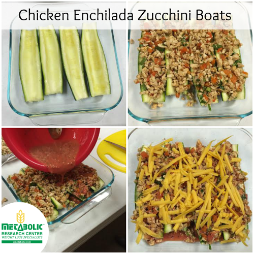 Recipe Image: Chicken Enchilada Zucchini Boats